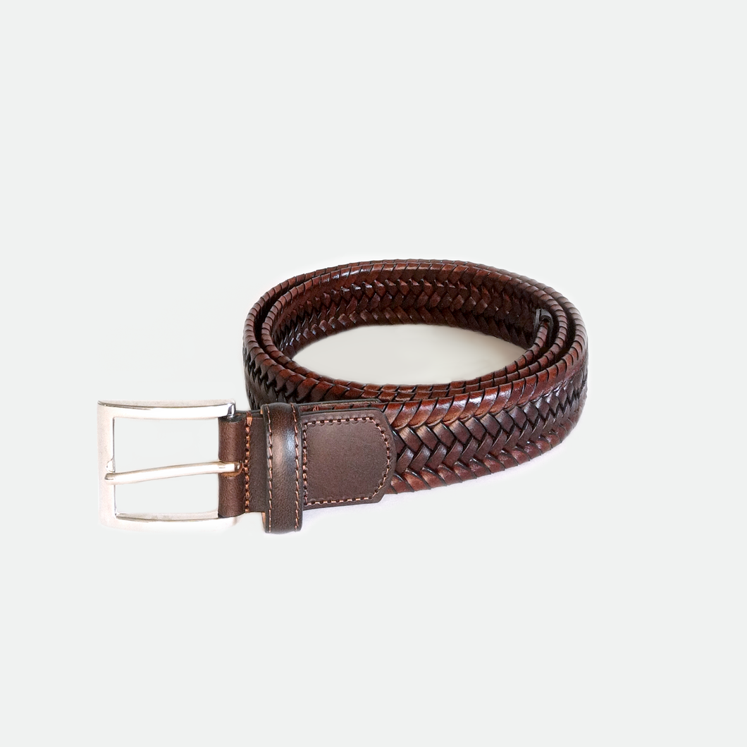 Braided Brown Leather