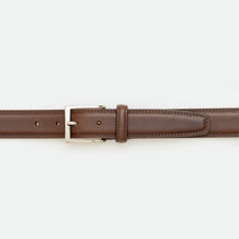 Load image into Gallery viewer, Leather belt with double stitching - Moro